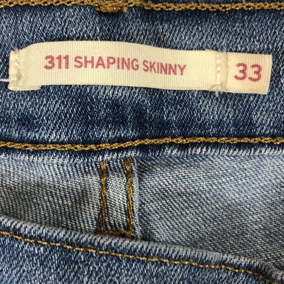 LEVI’S 311 Shaping Skinny Light Blue Demin Jeans Size 33 - Picture 6 of 12